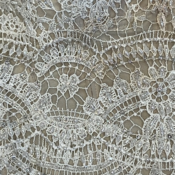 Watters Wtoo lace and beaded corset bridal top - Picture 2 of 6